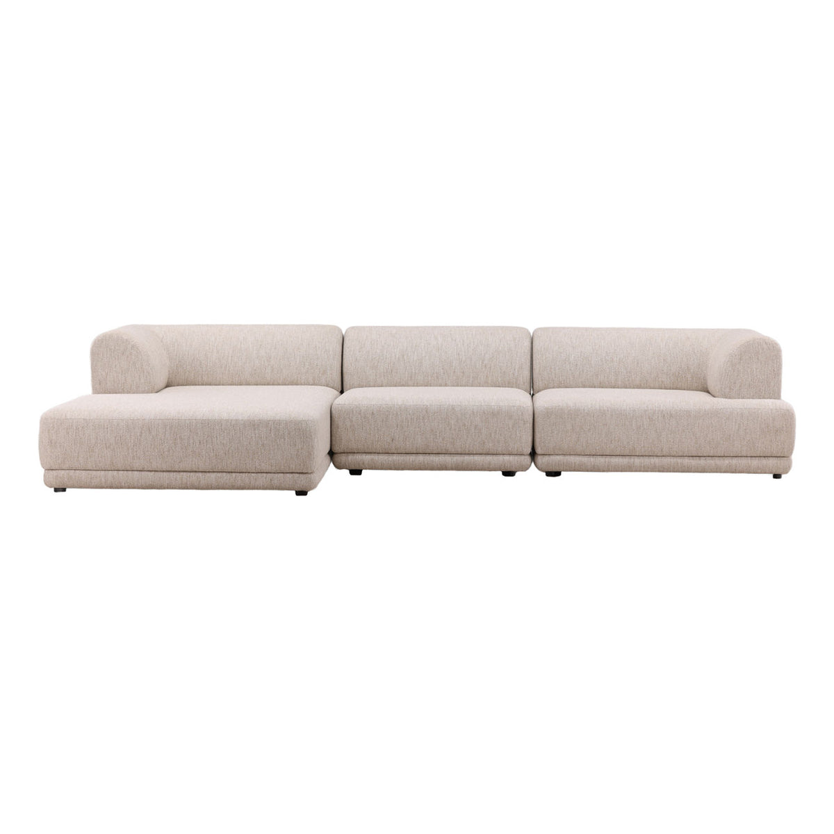 Artisan Plain Tweed Fabric Sectional