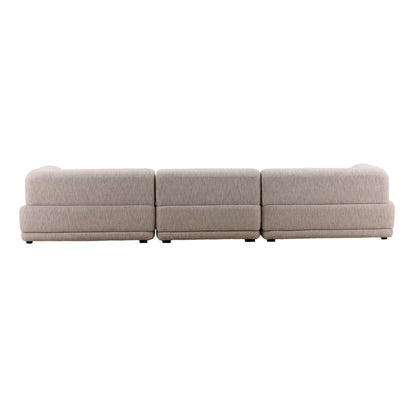 Artisan Plain Tweed Fabric Sectional
