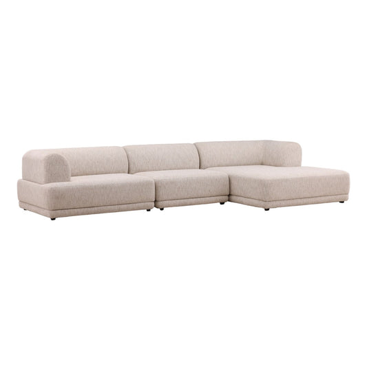 Artisan Plain Tweed Fabric Sectional