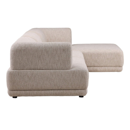 Artisan Plain Tweed Fabric Sectional