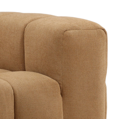 Curated Plain Woven Fabric Sofa