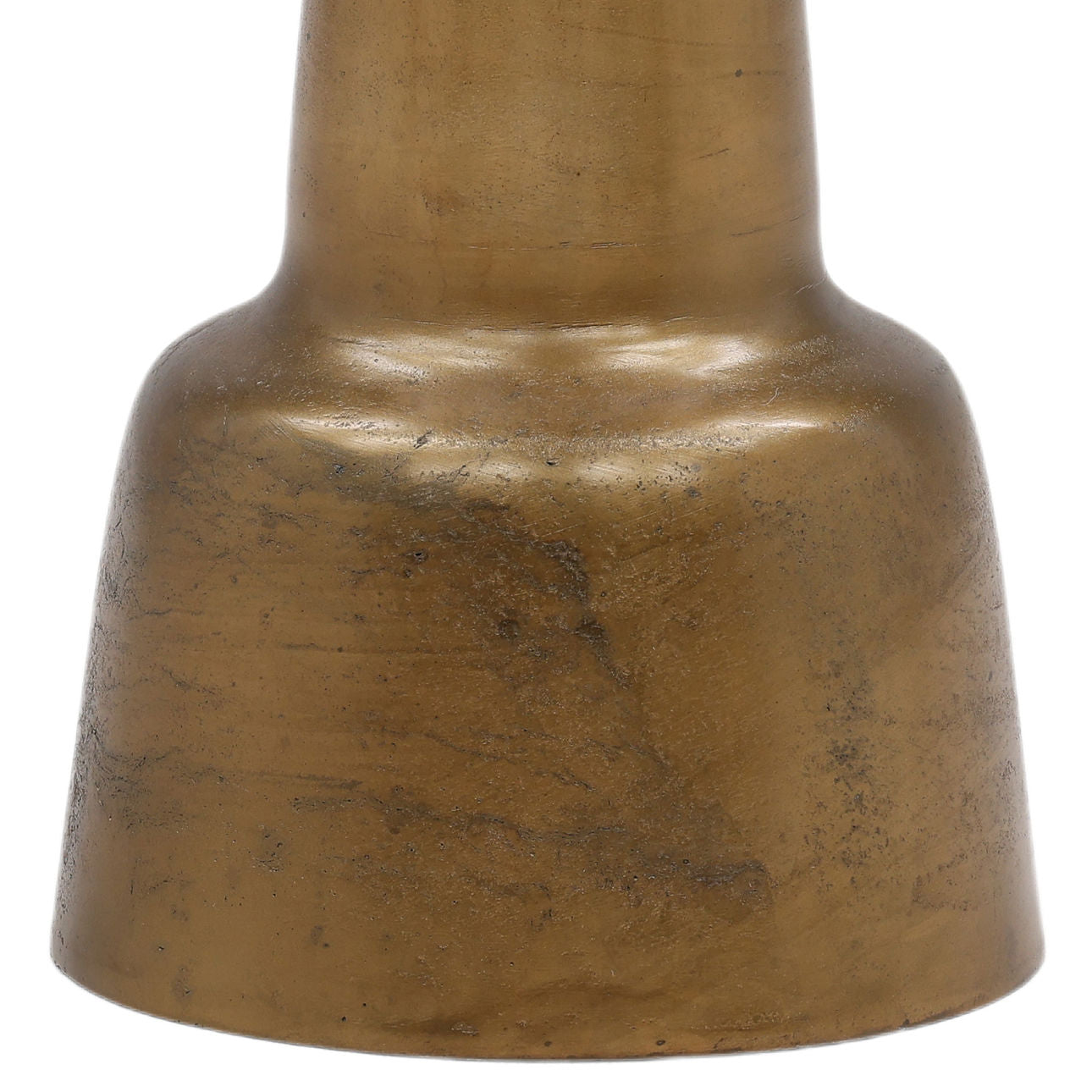Antique Brass Finish Aluminum Table 19 in Wide