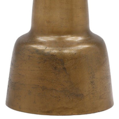 Antique Brass Finish Aluminum Table 19 in Wide