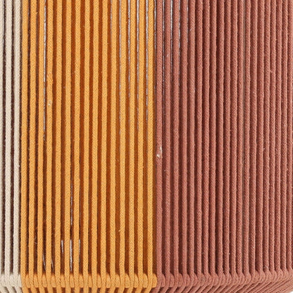 Terracotta Cotton Rope and Steel Light 14.5 in Wide