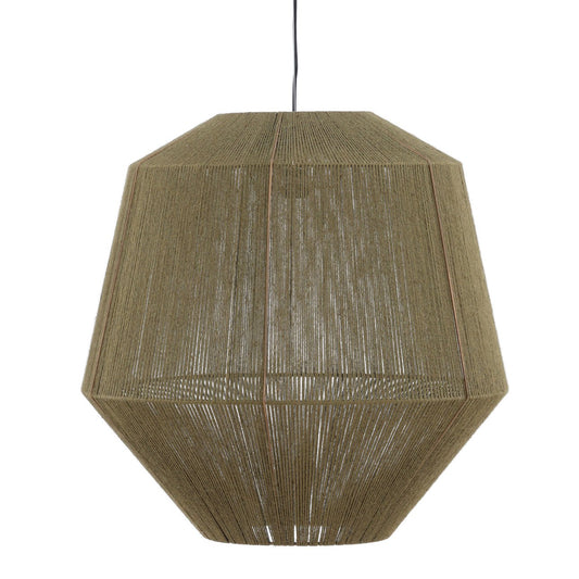 Olive Jute Rope and Steel Light 26.5 in Wide
