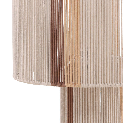Natural Cotton Rope and Steel Table 14 in Wide