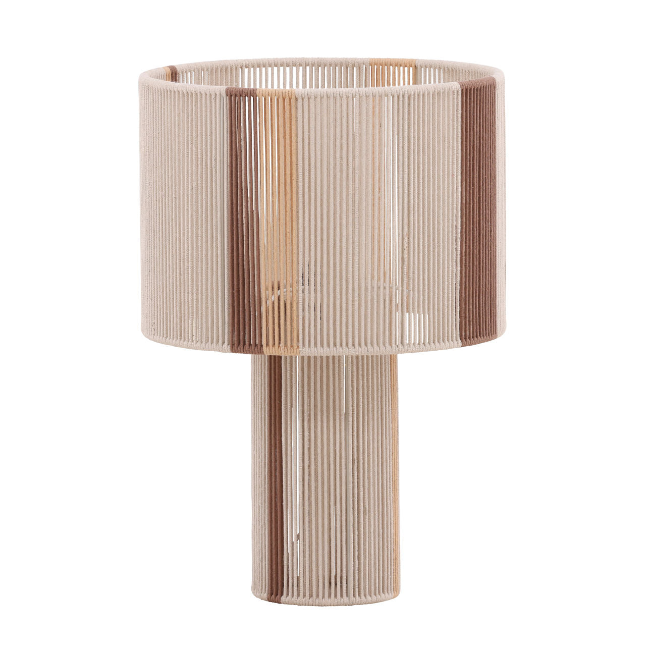 Natural Cotton Rope and Steel Table 14 in Wide