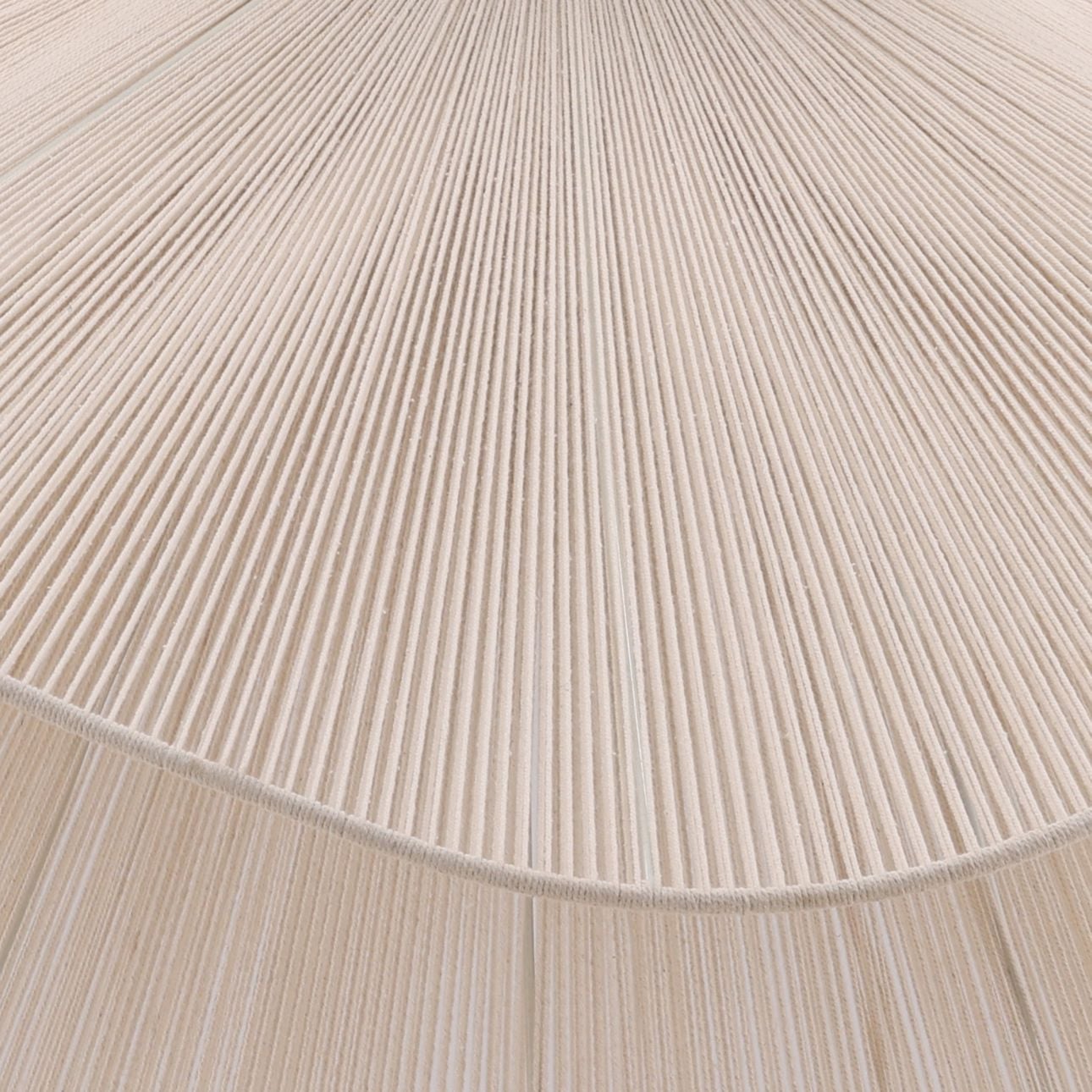 White Jute Rope and Steel Light 44 in Wide
