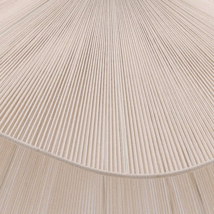 White Jute Rope and Steel Light 44 in Wide