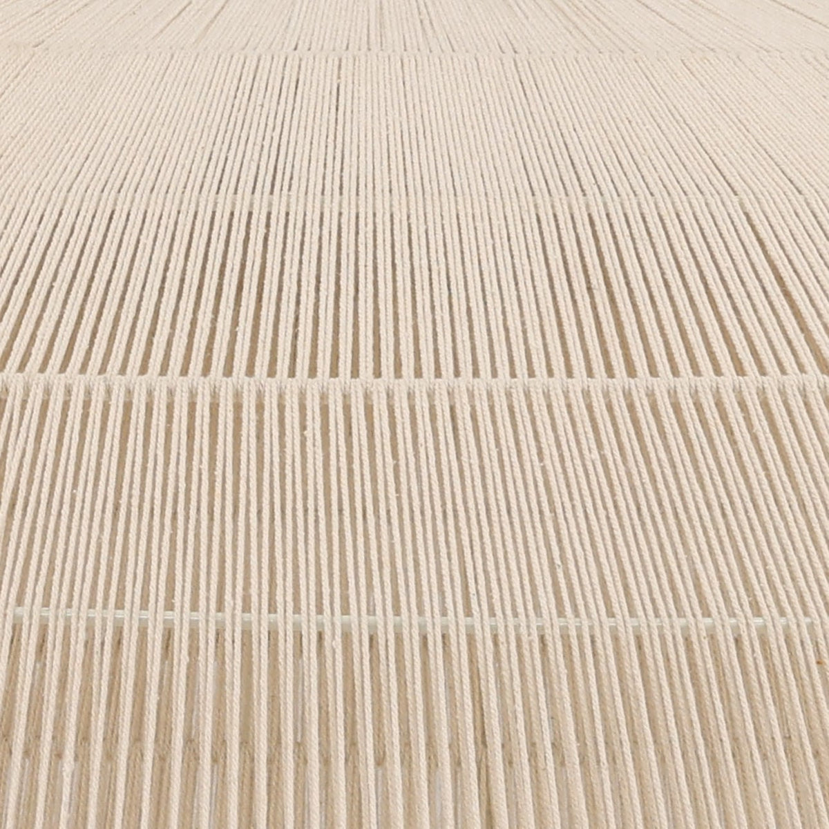 Refined Jute Rope and Steel Pendant