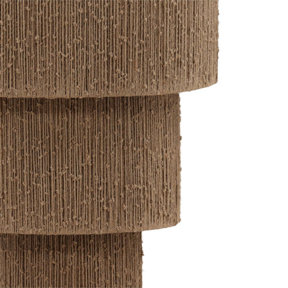 Natural Jute Rope and Steel Light 22 in Wide