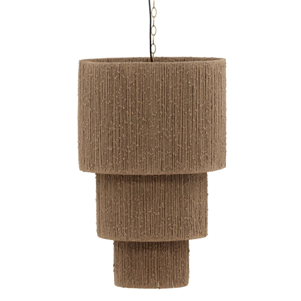 Heritage Jute Rope and Steel Pendant