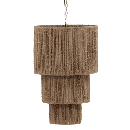 Heritage Jute Rope and Steel Pendant