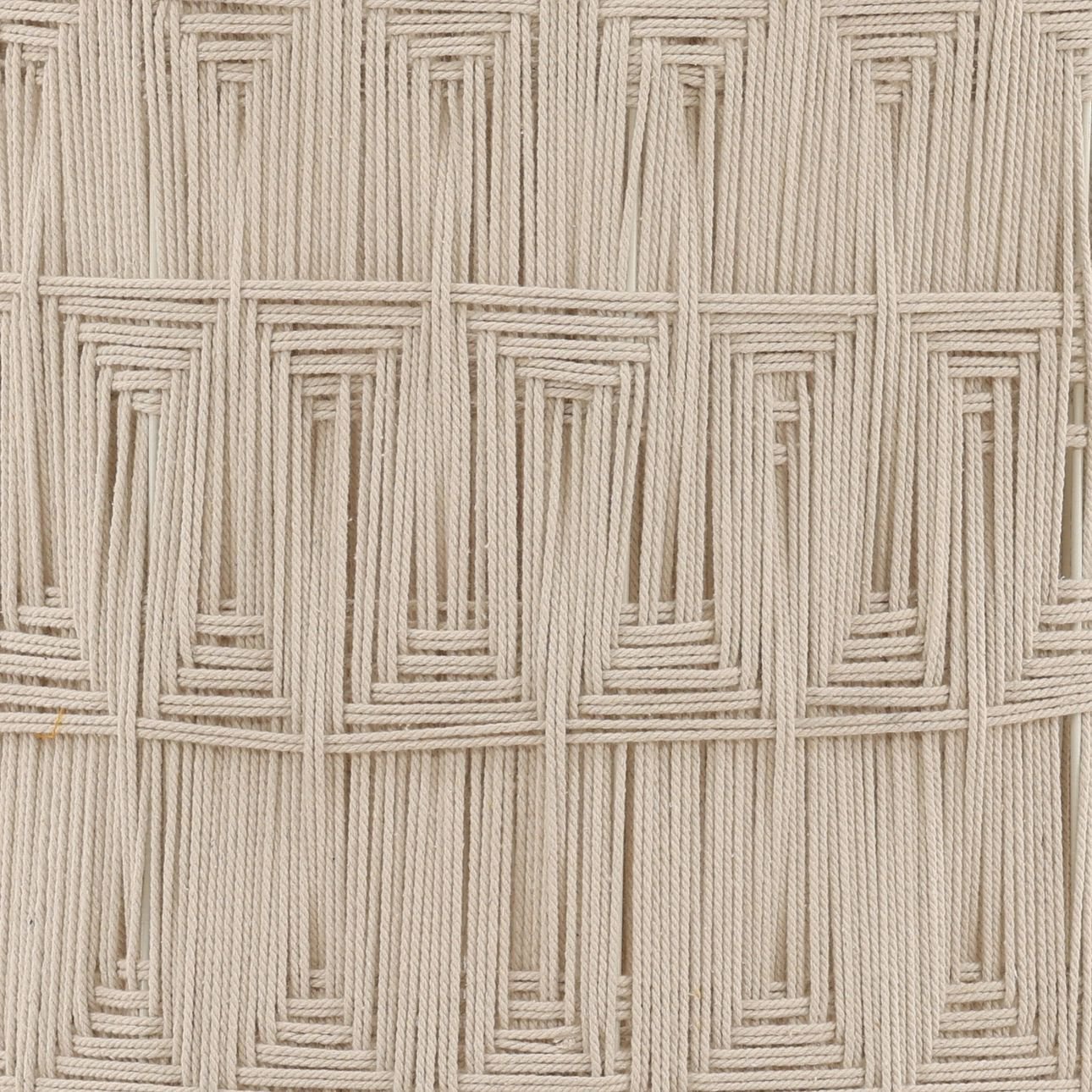 White Jute Rope and Steel Light 22 in Wide