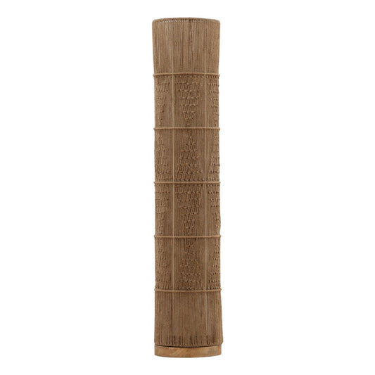 Natural Jute Rope and Steel Lamp 12 in Wide
