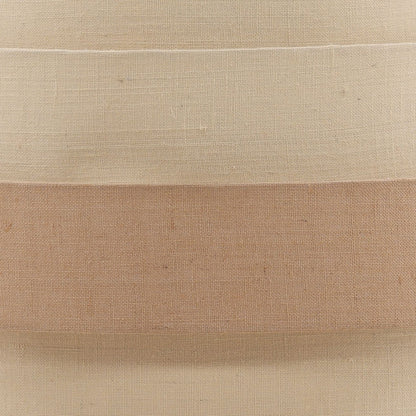 White and Natural Jute Rope and Steel Light 30 in Wide