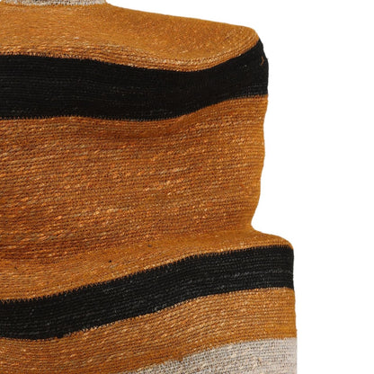 Natural, Ginger and Black Natural Seagrass Light 18 in Wide