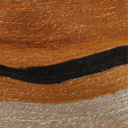 Natural, Ginger and Black Natural Seagrass Light 18 in Wide