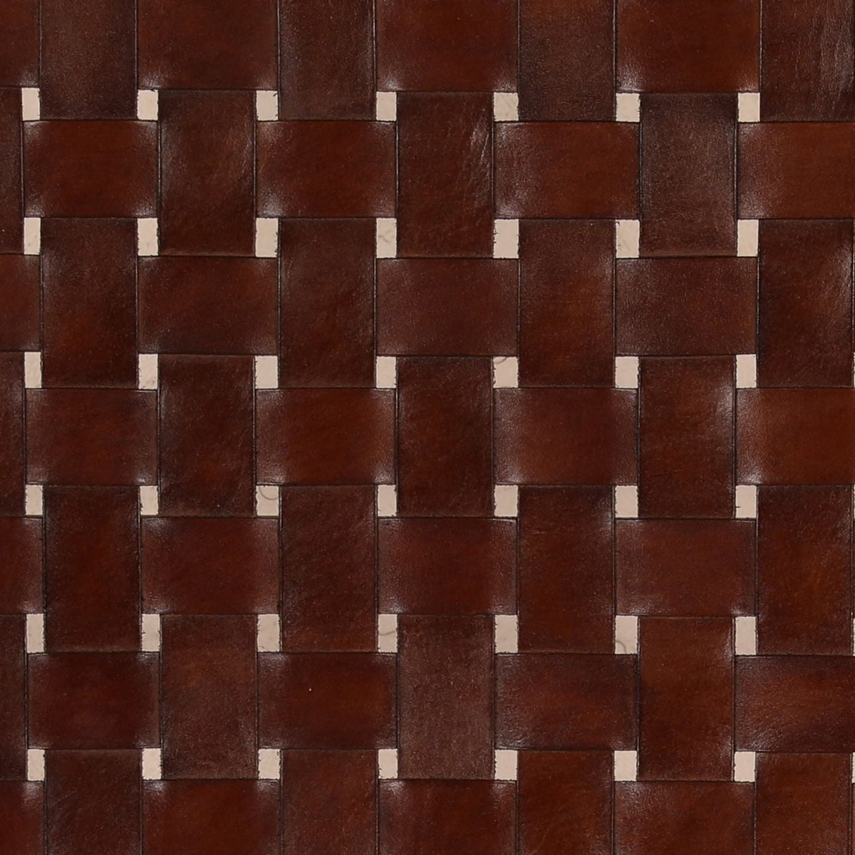 Curated Genuine Leather and Teak Wood Dining Chair