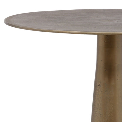 Antique Brass Cast Aluminum Table 32 in Wide