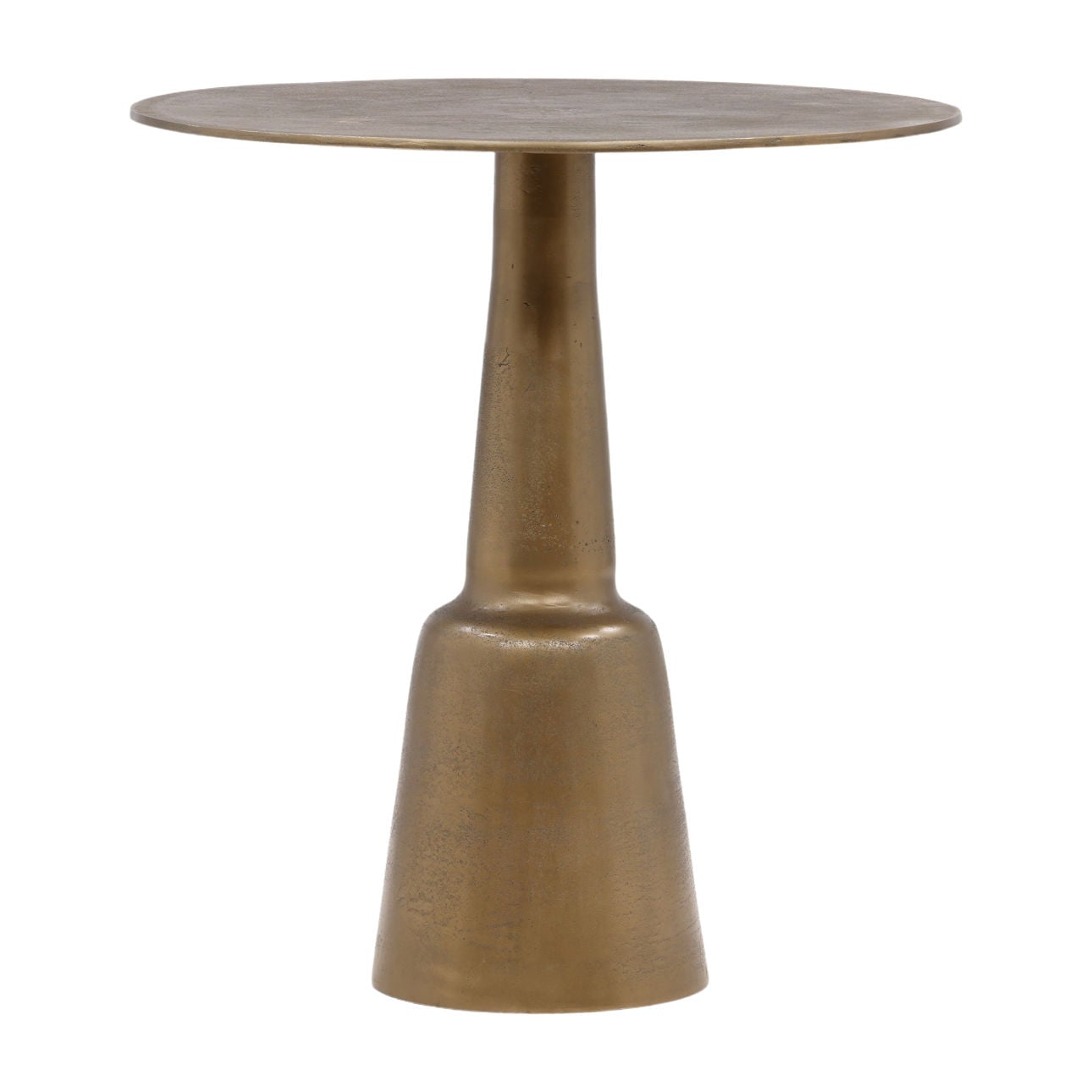 Antique Brass Cast Aluminum Table 32 in Wide