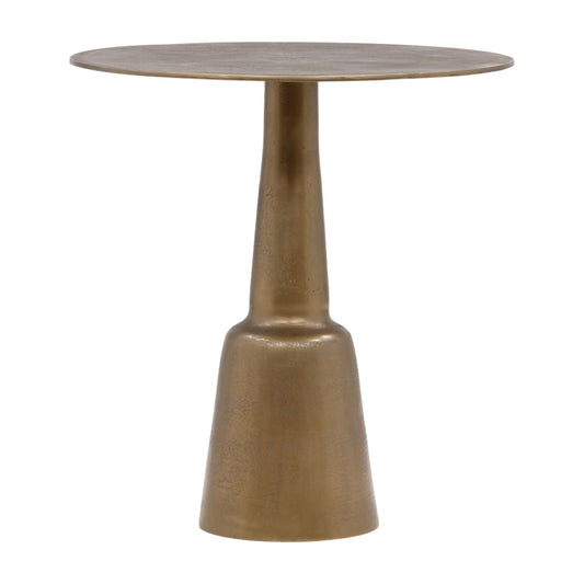 Antique Brass Cast Aluminum Table 32 in Wide