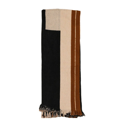 Modern Cotton, Lambswool, Acrylic, and Nylon Pillows & Throw