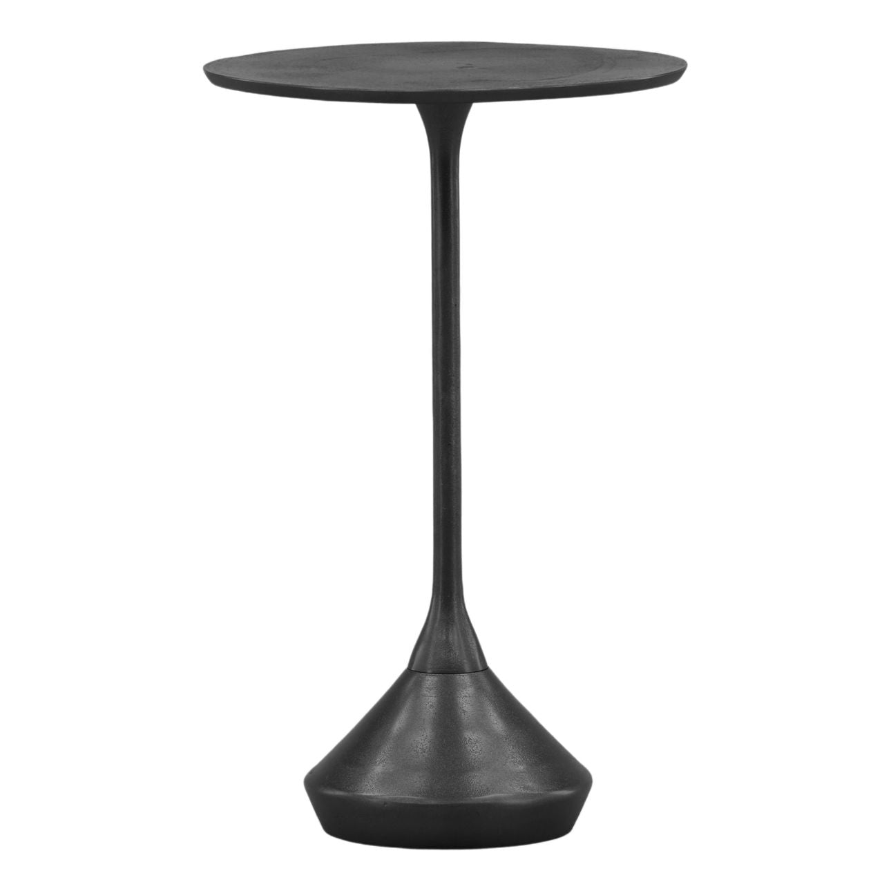Antique Black Finish Aluminum Table 14 in Wide