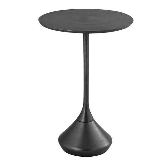 Antique Black Finish Aluminum Table 14 in Wide