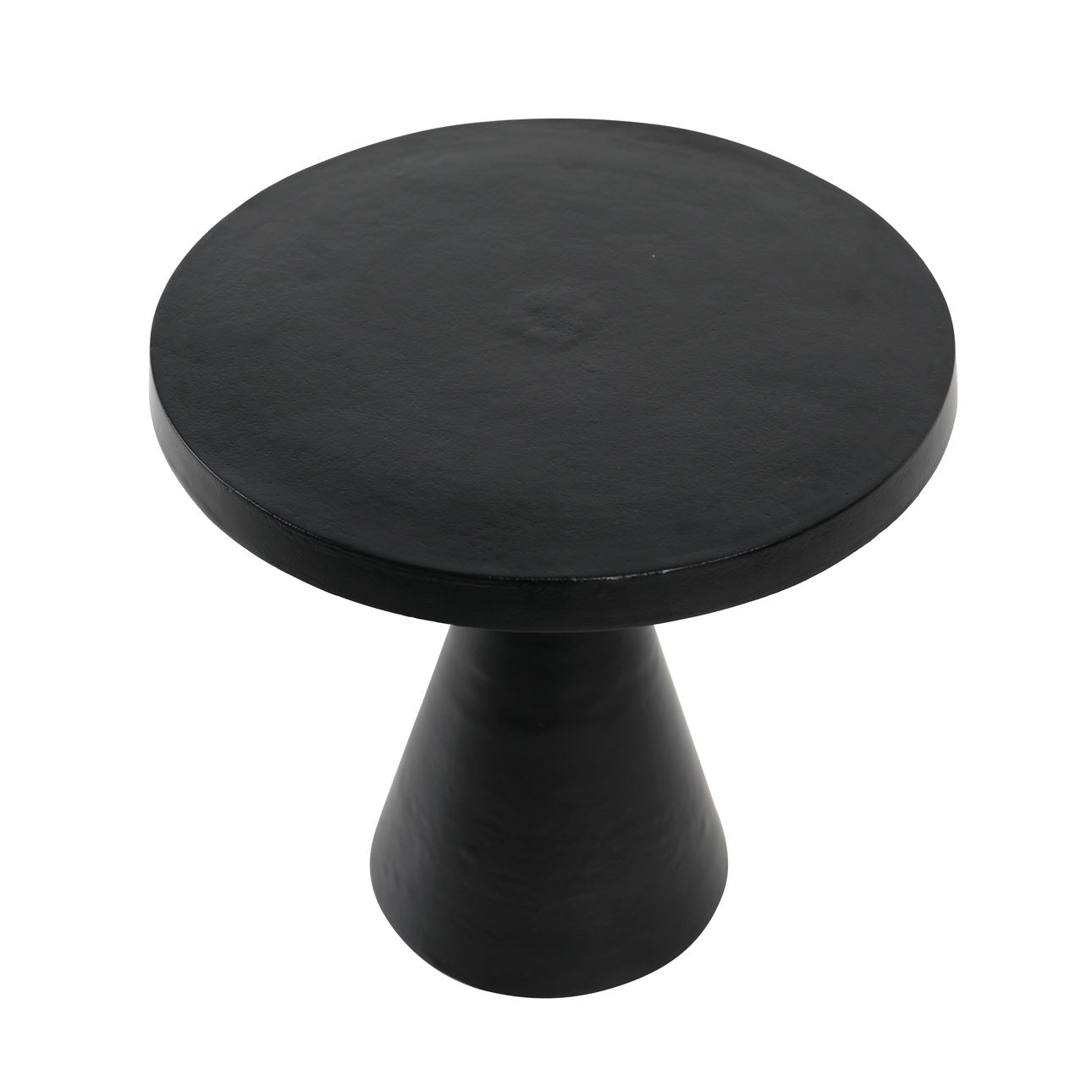 Antique Black Aluminum Table 20 in Wide
