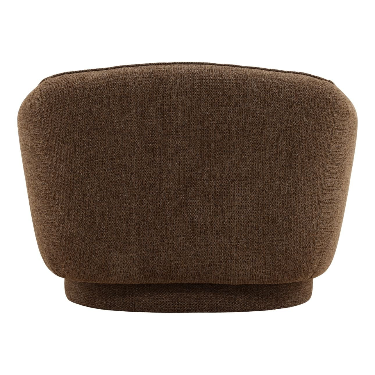 Milan Chocolate Woven Chenille Fabric Chair 43.5 in Wide