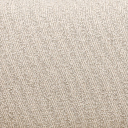 Cream and Black Boucle Fabric, Twisted Rope and Ash Wood Chair 27 in Wide