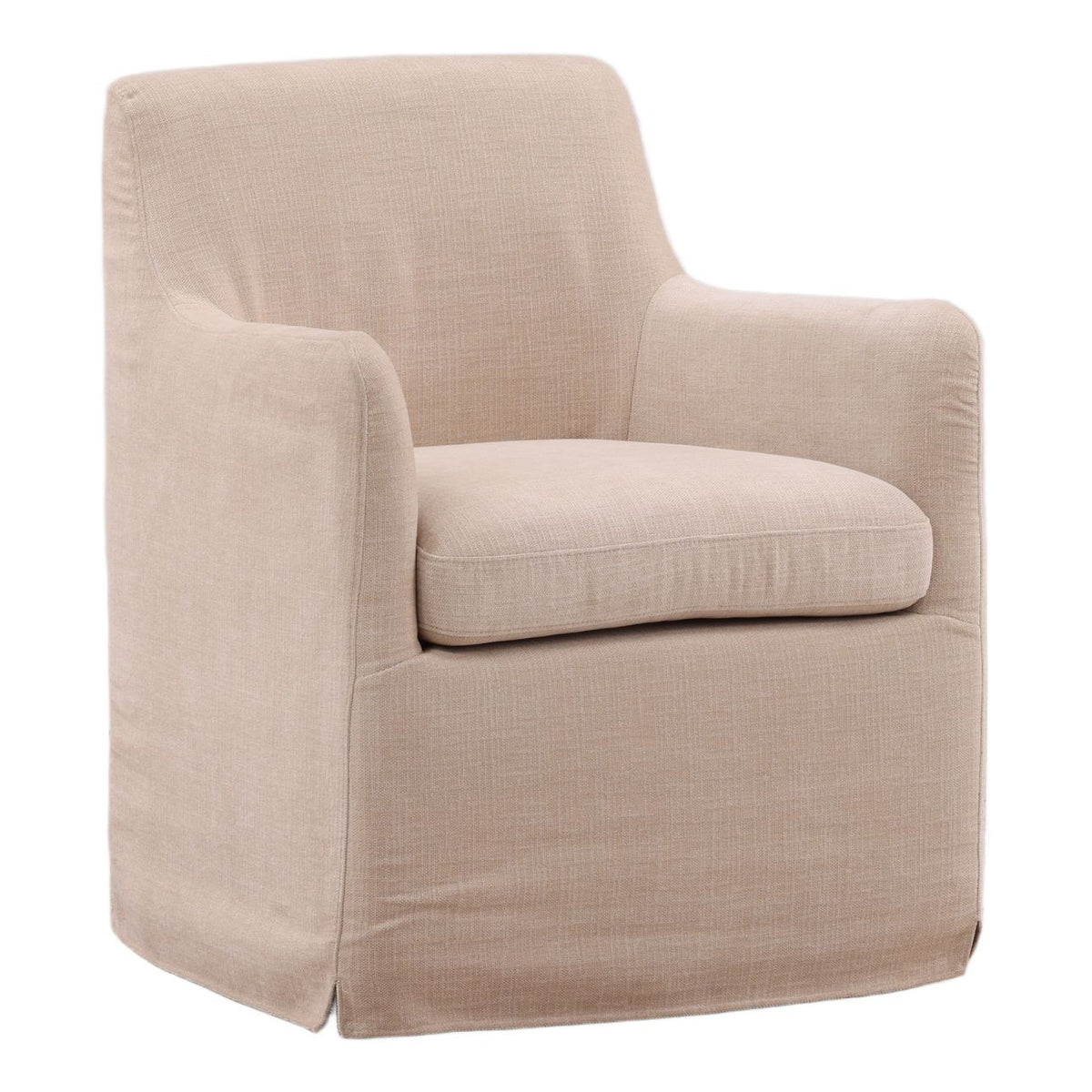 Crafted Chenille Fabric Dining Chair