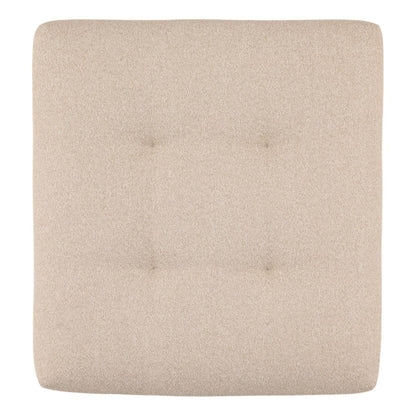 Vista Oatmeal Boucle Fabric Ottoman 39 in Wide