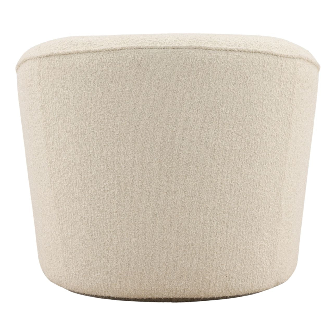 Cream Boucle Fabric Chair 33 in Wide