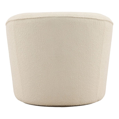 Cream Boucle Fabric Chair 33 in Wide