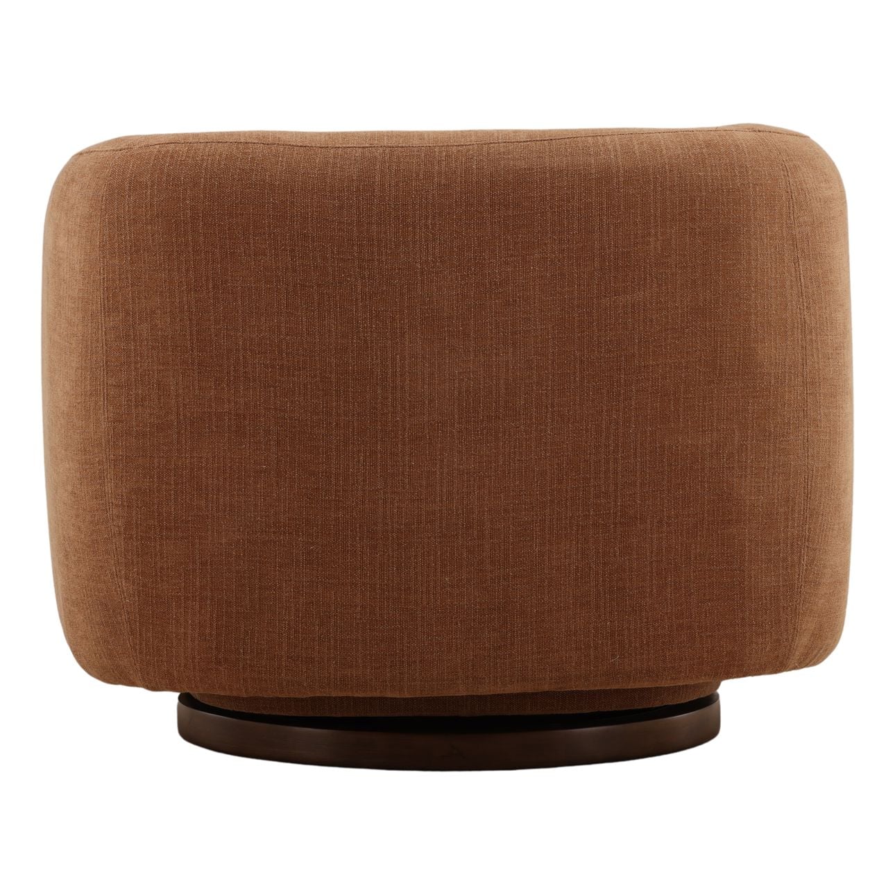 Rust and Walnut Basketweave Fabric and Rubber Wood Chair 34 in Wide