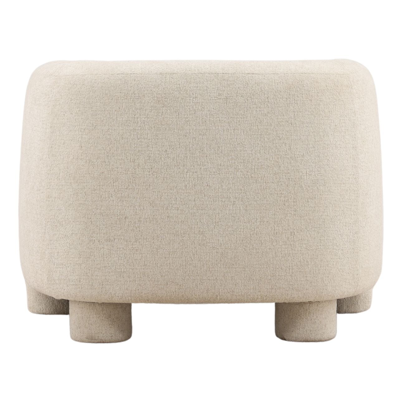 Oatmeal Chenille Fabric Chair 37.5 in Wide