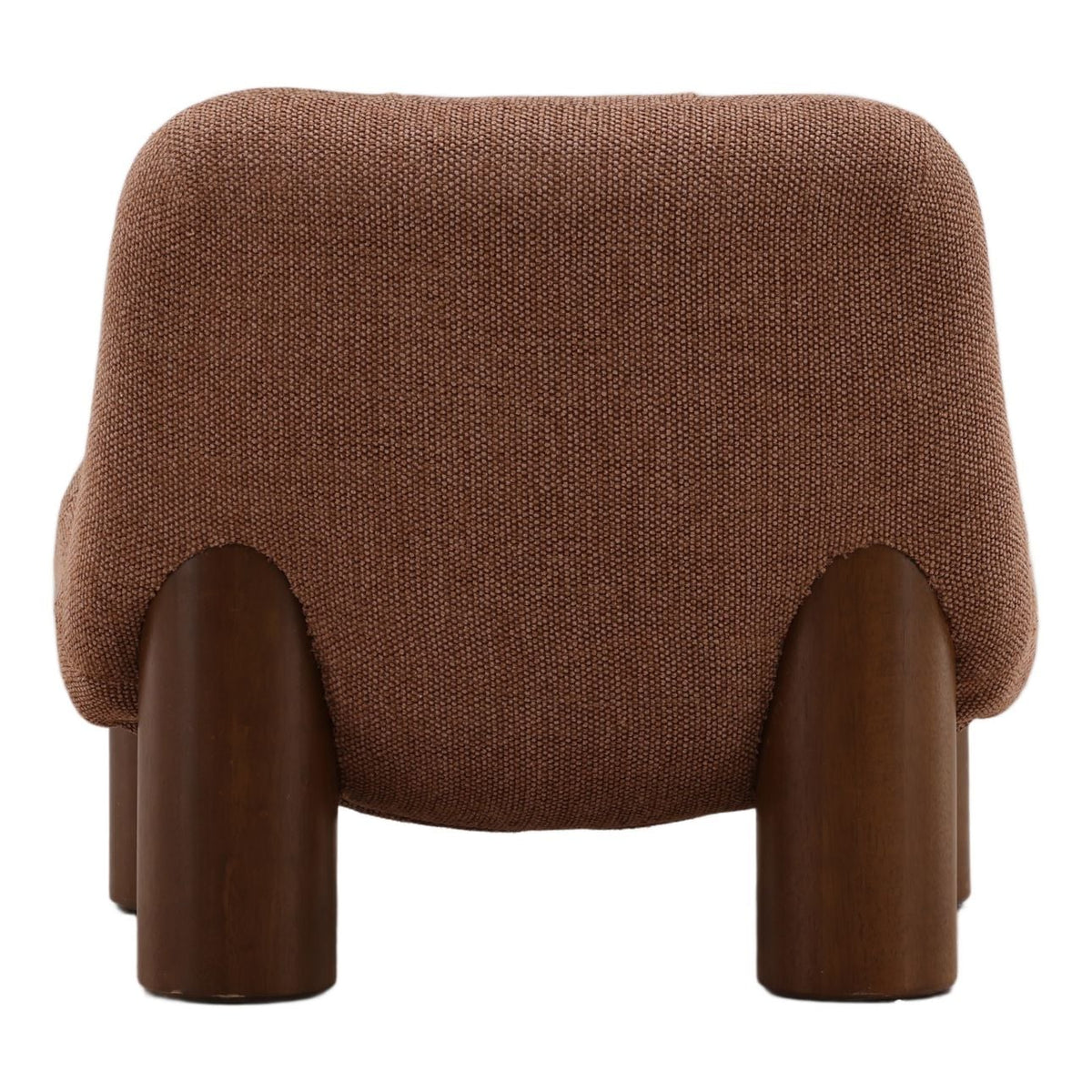 Elevated Chenille Fabric and Rubber Wood Home Accent