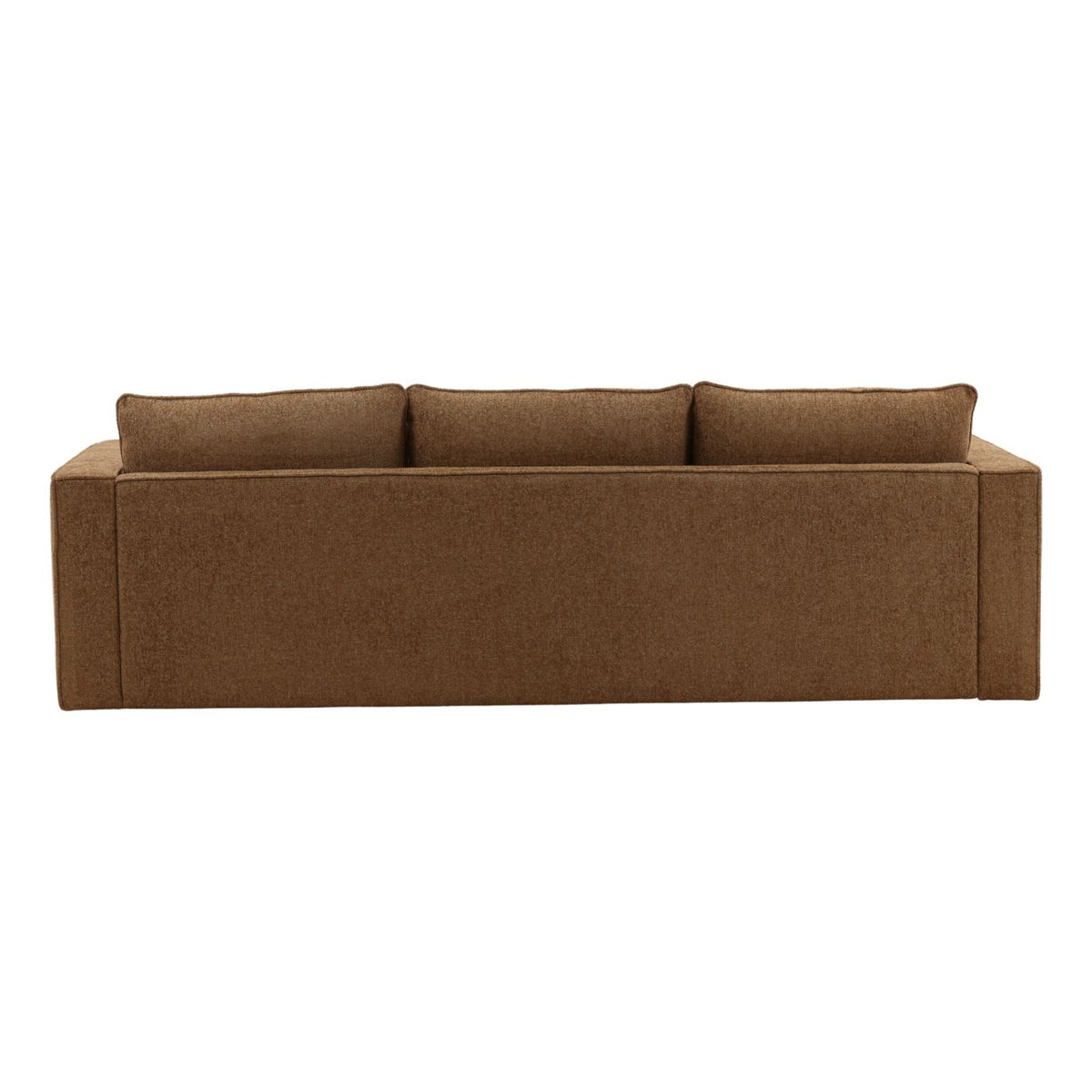 Curated Chenille Fabric and Rubber Wood Sofa