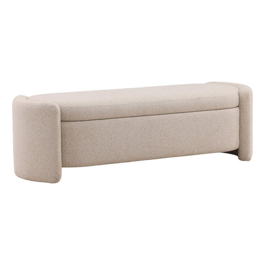 Signature Boucle Fabric Bench