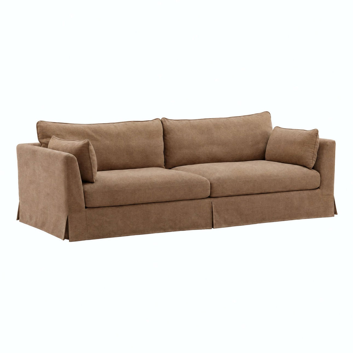 Artisan Basketweave Tweed Fabric Sofa