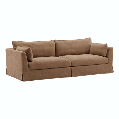 Artisan Basketweave Tweed Fabric Sofa