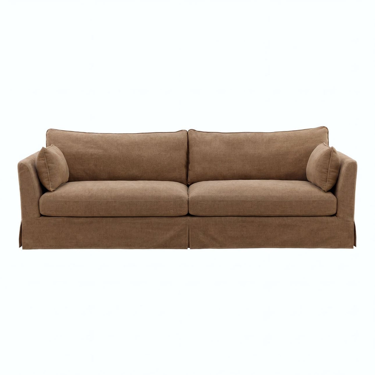 Artisan Basketweave Tweed Fabric Sofa