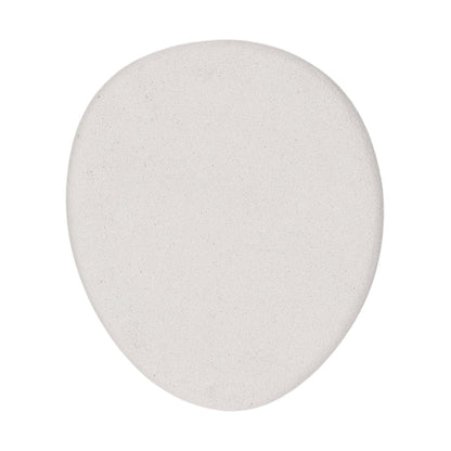 White Lightweight Concrete Terrazzo Table 18 in Wide