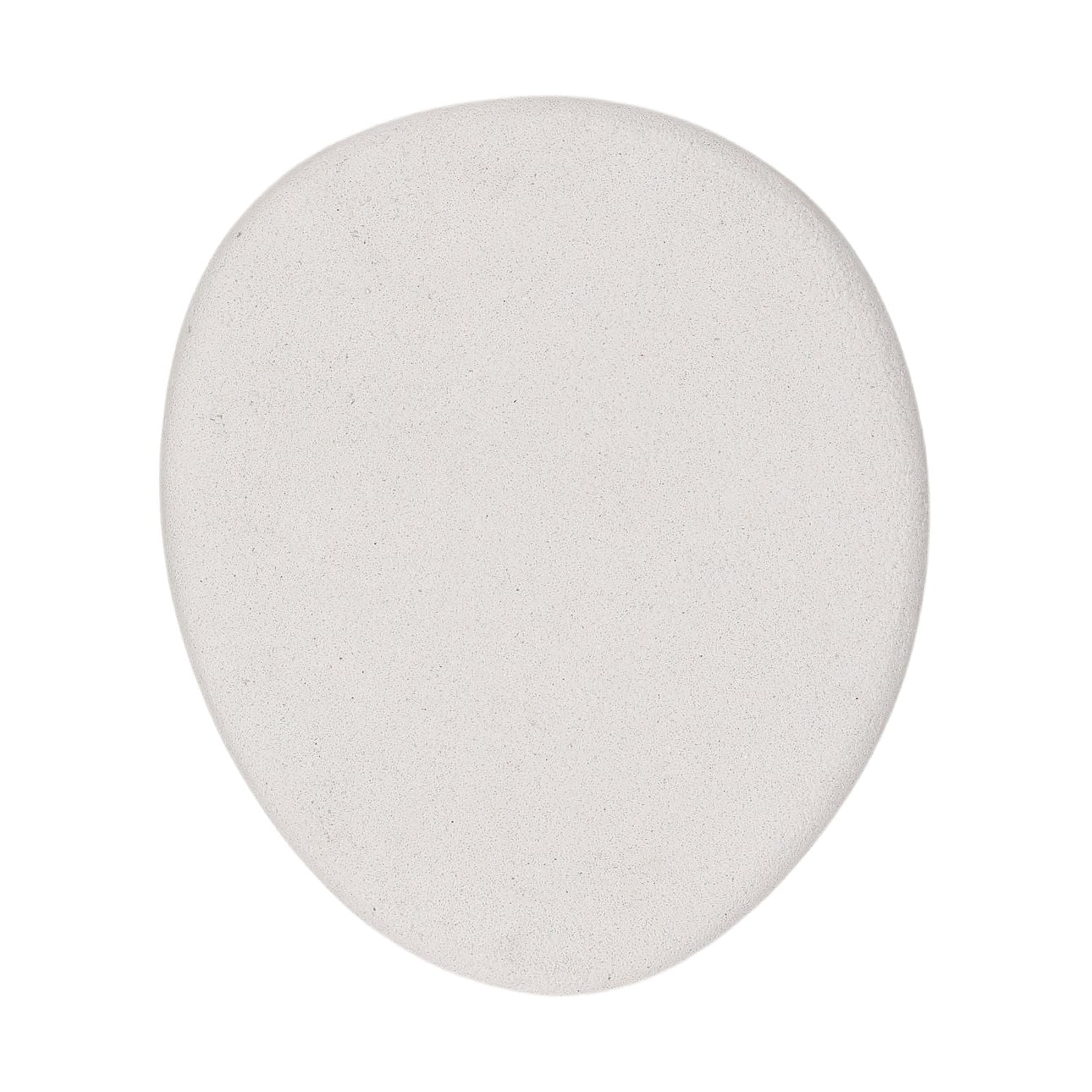 White Lightweight Concrete Terrazzo Table 18 in Wide