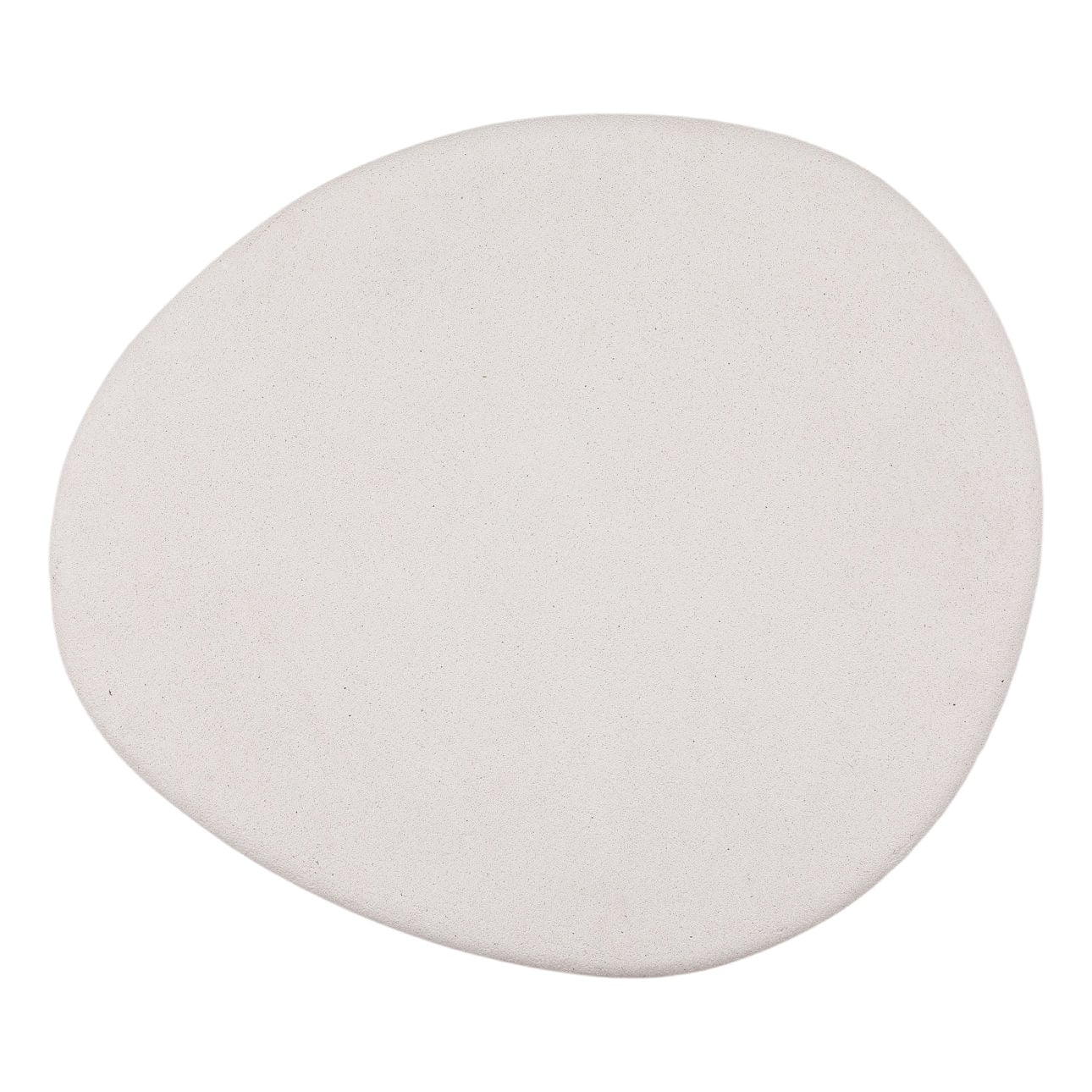 White Lightweight Concrete Table 35 in Wide