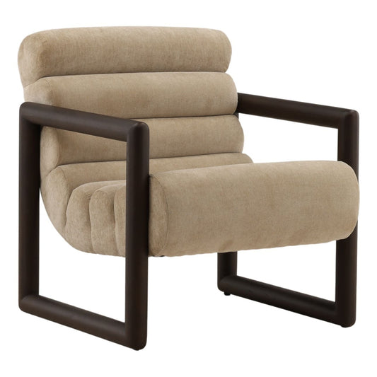 Heritage Velvet Fabric and Elm Wood Home Accent