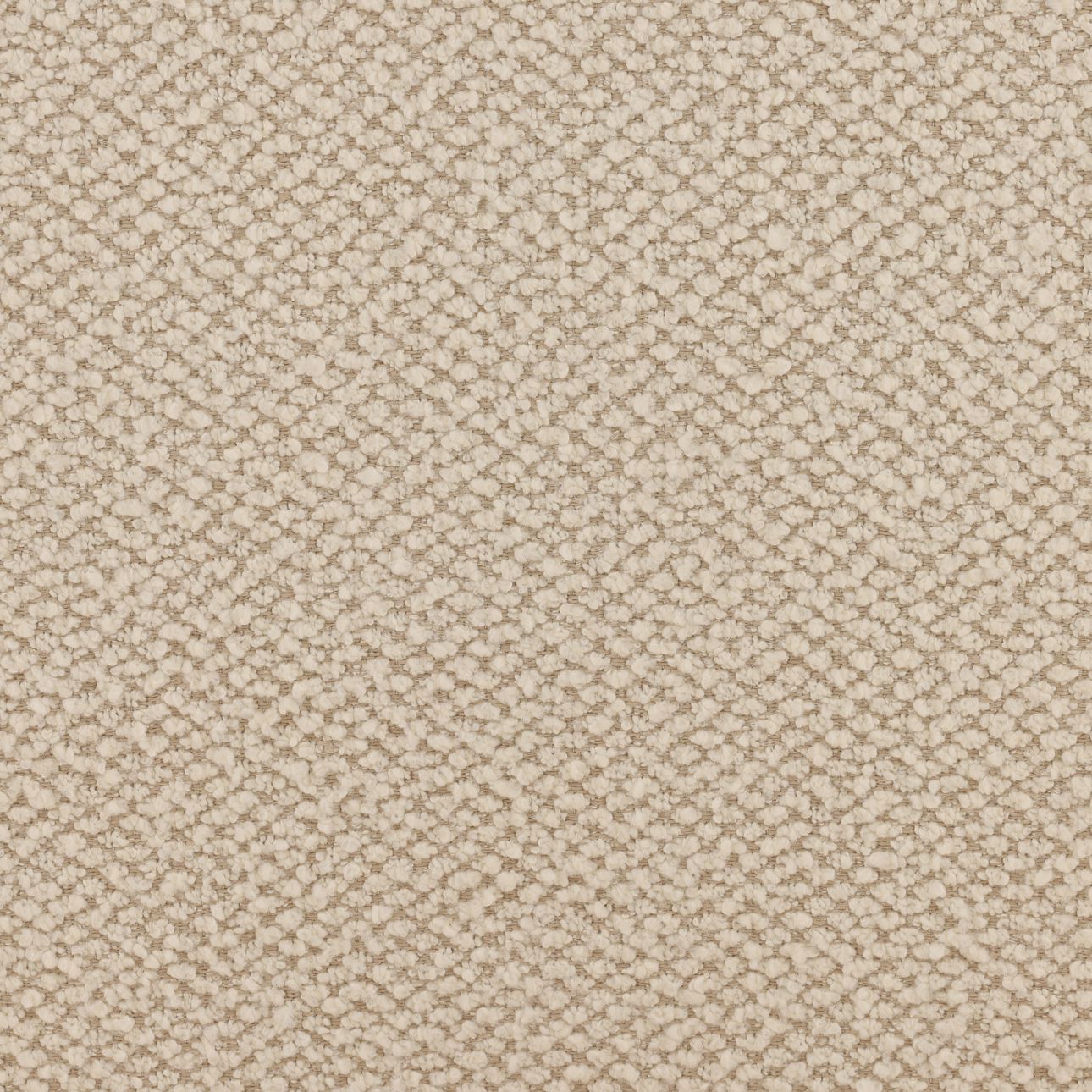 Cream and Light Natural Boucle Fabric and Rubber Wood Chair 28 in Wide
