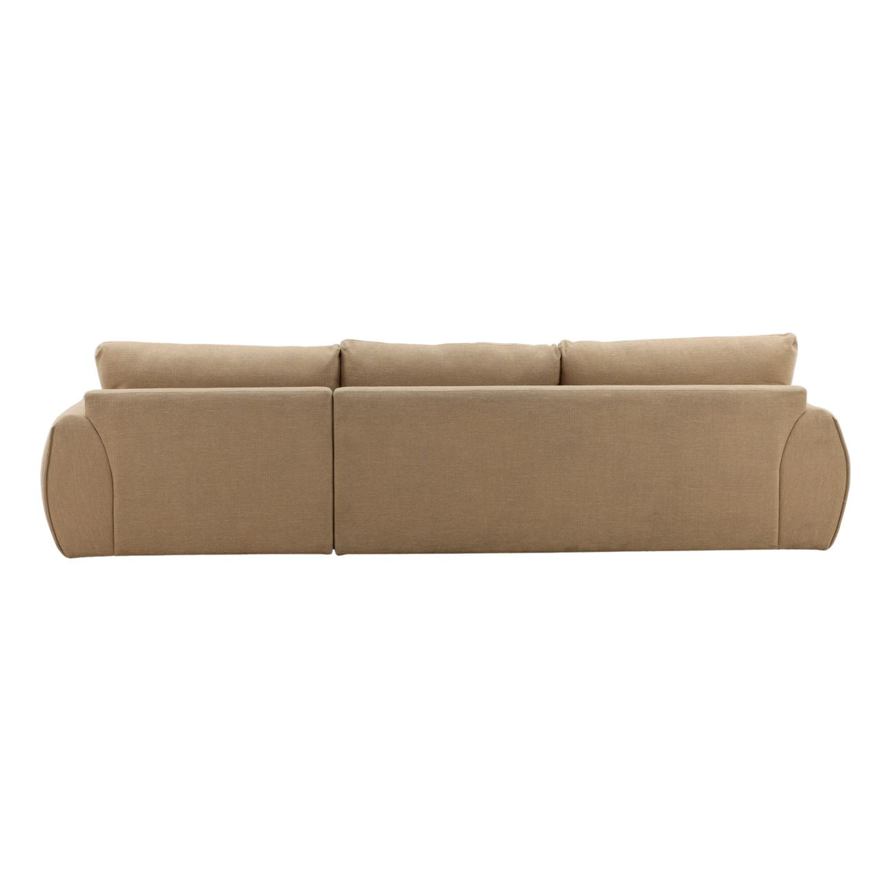 Sand Fabric Sectional 119.5 in Wide